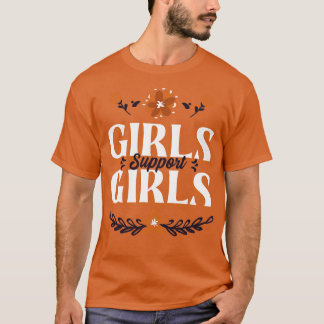 Camiseta Meninas Apoiam Meninas Poder Feminismo Feminista D
