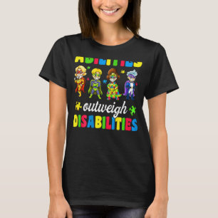 Camiseta Meninas Autismo Infantil Habilidades Superam Desab