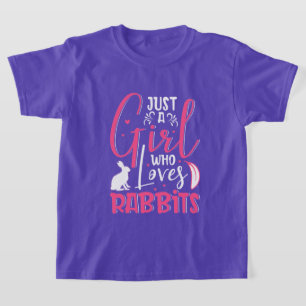 Camiseta Meninas bonitas amantes de coelhos
