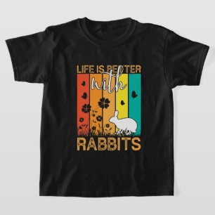 Camiseta Meninas bonitas amantes de coelhos