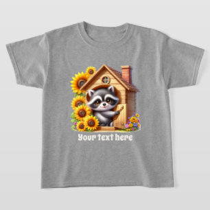 Camiseta Meninas bonitas, amantes de guaxinim personalizáve
