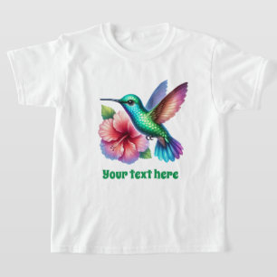 Camiseta Meninas bonitas amantes de pássaros personalizávei