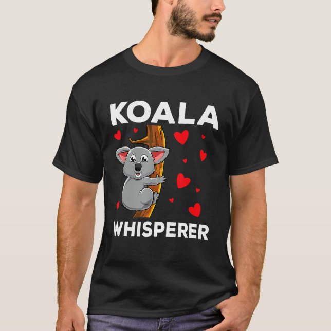 Camiseta Meninas Bonitas Crianças Koala Bear Zookeeper (Frente)