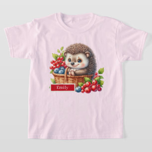 Camiseta Meninas bonitas, ouriço, personalizáveis