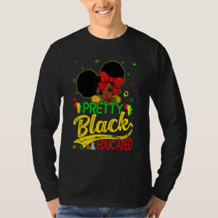 Camiseta Meninas Bonito Negras E Fortes África Educadas