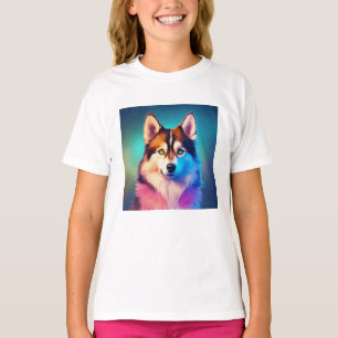 Camiseta Meninas Cachorro-Modelo de-Vestuário Meninas Crian