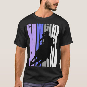 Camiseta Meninas Caubói Cavalgada Retro Filha Adolescente C