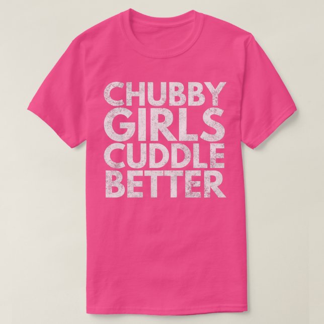 Camiseta Meninas chubby se abraçam melhor engraçadas (Frente do Design)