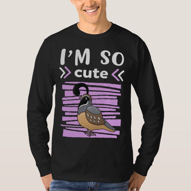 Camiseta Meninas Codorna Eu Sou Tão Fofa (Frente)