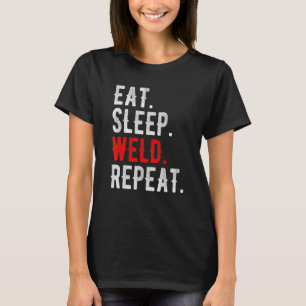Camiseta Meninas Comem Soldadura Repetitiva Com Soldadura D