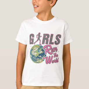 Camiseta Meninas Correm O Mundo - Capacitando Raparigas Cor