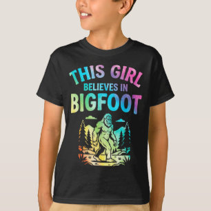 Camiseta Meninas crente do pé grande tie dye sasquatch crip