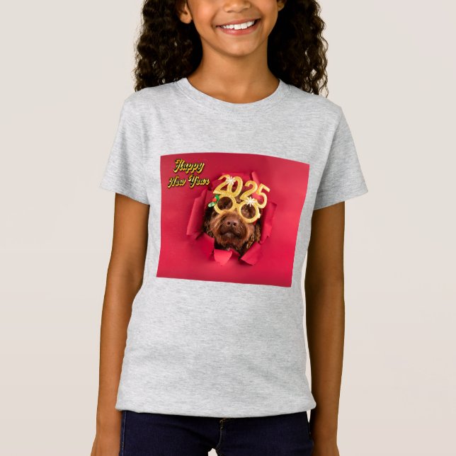 Camiseta Meninas Cute Springer Spaniel Dog Kids T-Shirt 202 (Frente)