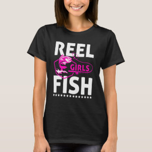 Camiseta Meninas da Bobina Pescam Pescaria Pescador Menina