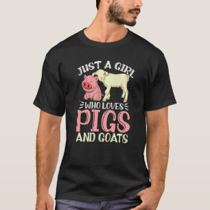 Camiseta Meninas da Fazenda Mulheres Agricultoras Animais d
