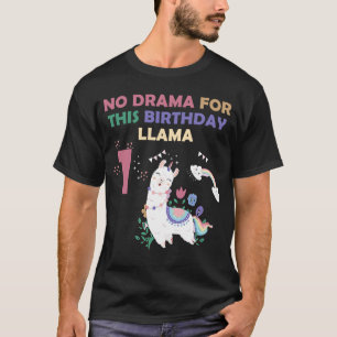 Camiseta Meninas de 1 ano de 1° aniversário de Lama Sem Nas