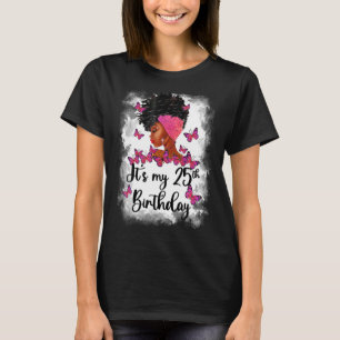 Camiseta Meninas de 25 anos adolescente É meu 25 Birt