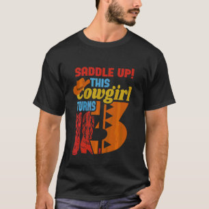 Camiseta Meninas De 3 Anos De Festa de aniversário Esta Gar