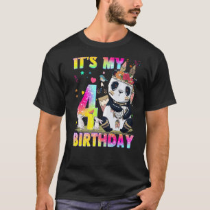 Camiseta Meninas de 4 anos adolescentes bonitinhos Panda 4º