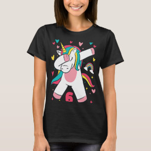 Camiseta Meninas de 6 anos adolescentes abbing Unicorn 6 Bi