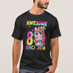 Camiseta Meninas de 8 anos adolescentes lindas Unicorn Boho