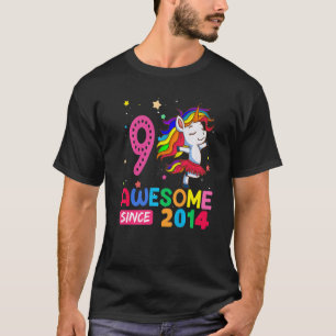 Camiseta Meninas de 9 anos adolescentes Unicórnio 9.º anive