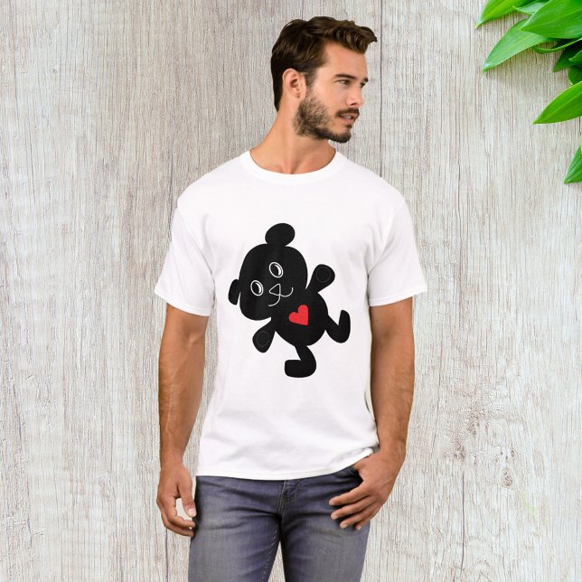 Camiseta Meninas de Amor com Urso Negro (Criador carregado)