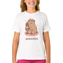 Meninas de Capivara Personalizadas Fofas Divertida