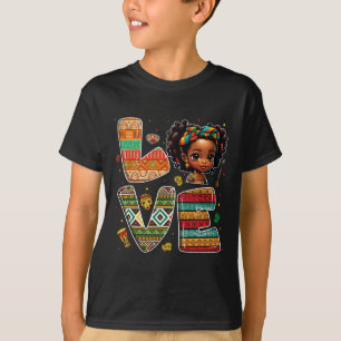Camiseta Meninas de Crianças Africanas Fortes do Mês da His