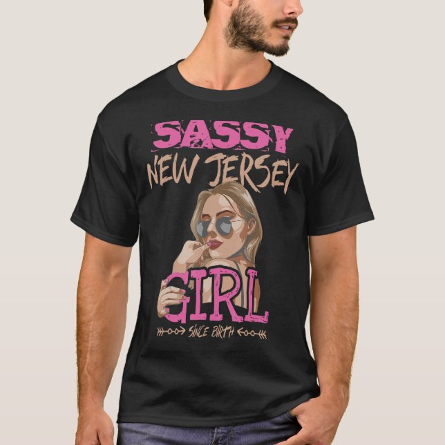 Camiseta Meninas de Ensino Bonito Tornam Sassy New Jersey G (Frente)