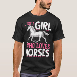Camiseta Meninas de Equitação Equitação Cavaleiro Mulheres