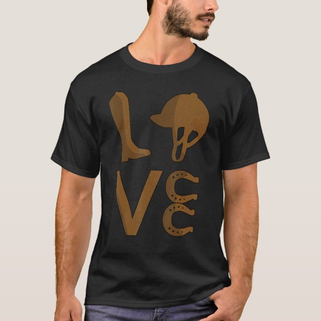 Camiseta Meninas de Equitação Mulheres que Amam Cavalos (Frente)