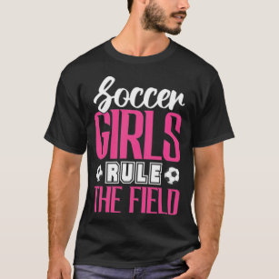 Camiseta Meninas de futebol governam a corredora de campo