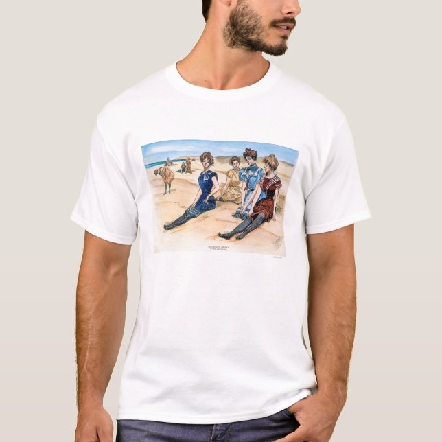 Camiseta Meninas de Gibson na praia, 1900 (Frente)