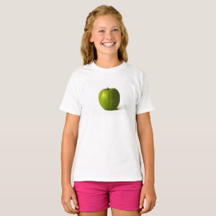 Camiseta Meninas de Maçã Verde cn T-Shirt