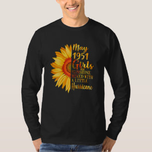 Camiseta Meninas De Maio 1951 71ruas De Aniversário De 71 A