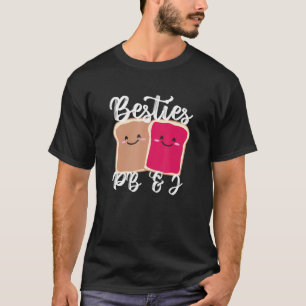 Camiseta Meninas De Manteiga De Amendoim Besties Cuta Pb&j