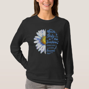 Camiseta Meninas de Março São Misturadas Pequeno Furacão de
