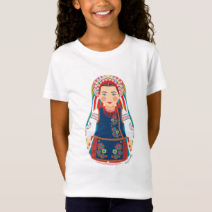 Camiseta Meninas de Matryoshka do ucraniano