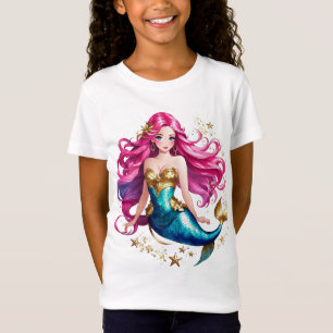 Camiseta Meninas de Mermaid