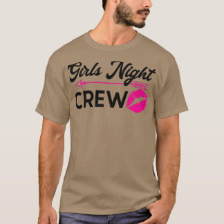 Camiseta Meninas de mulheres festas noturnas de equipe senh