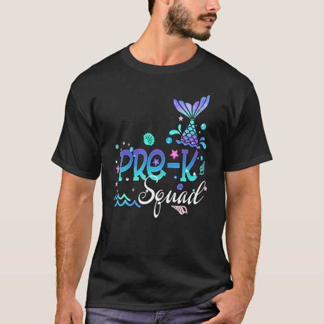 Camiseta Meninas De Sereia Pré-Kinder Mermaid Smermando De  (Frente)