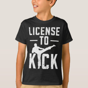 Camiseta Meninas de Taekwondo Infantil de Karatê Artes Marc