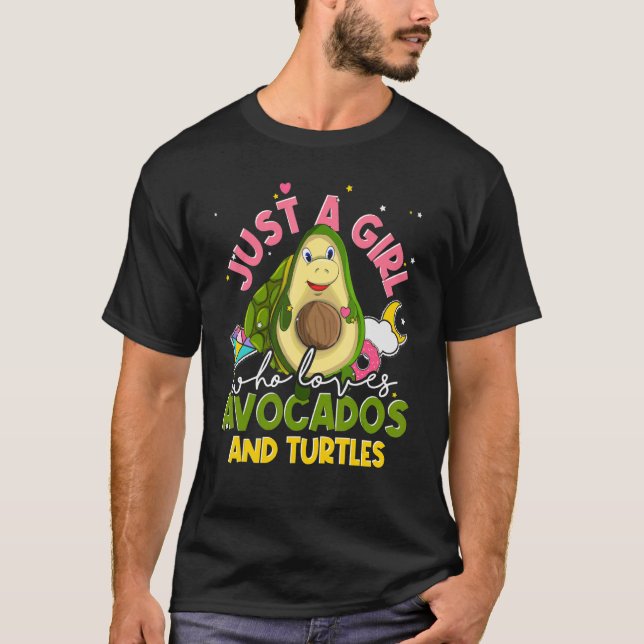 Camiseta Meninas de Tartaruga-do-mar Avocado Mulheres Ocean (Frente)