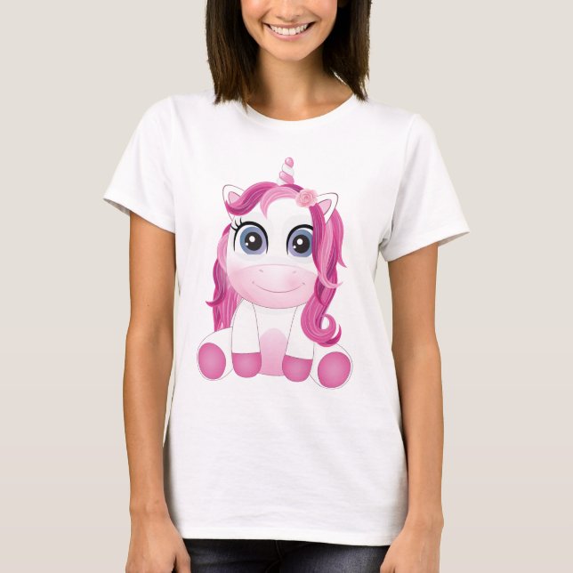 Camiseta Meninas de unicórnio lindas (Frente)