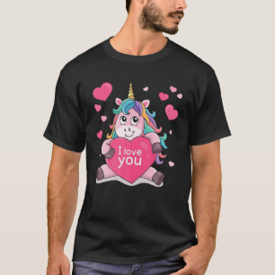 Camiseta Meninas dias de os namorados Crianças Bonitas Uni