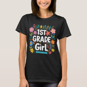 Camiseta Meninas Do 1º Ano Da rua De Volta À Escola