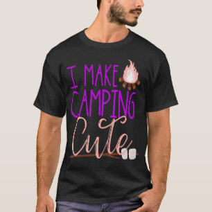 Camiseta Meninas Do Acampamento De Verão Eu Faço Acampament