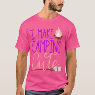 Camiseta Meninas Do Acampamento De Verão Eu Faço Acampament