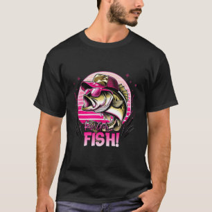 Camiseta Meninas do Carretel de Pesca Feminino que Pescam